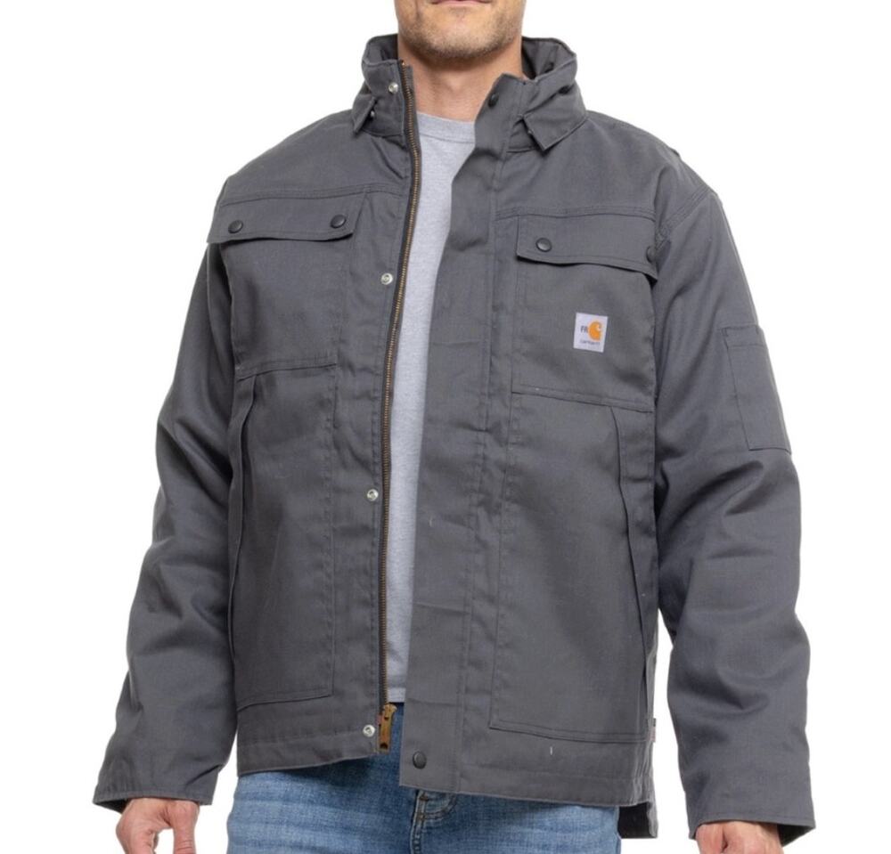 Carhartt Duck Insulated Fire Resistant Full Swing Jacket Gray Size XXL NEW